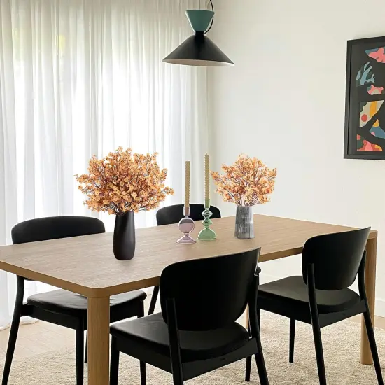 Babys Breath Artificial Flowers, 8 Bundles Real Touch Light Brown Fake Flowers Silk Flowers Bulk for Vase Home Office Wedding Spring Indoor Outdoor Centerpiece Table Decorations {4}