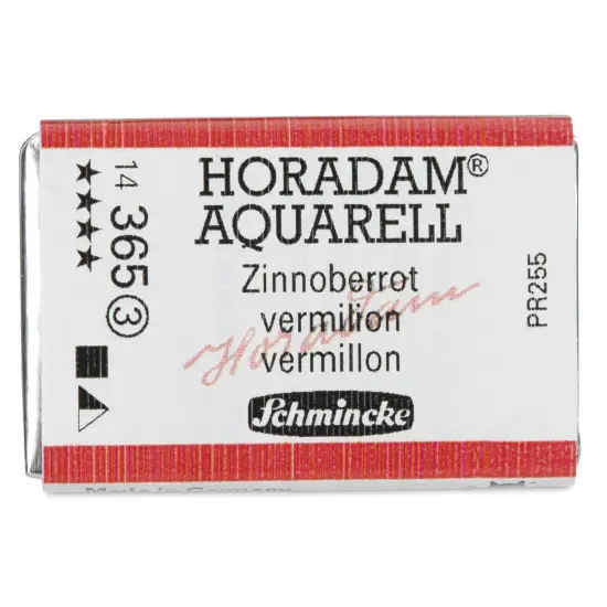 Schmincke Horadam Aquarell Watercolor - Vermilion, Full Pan {1}