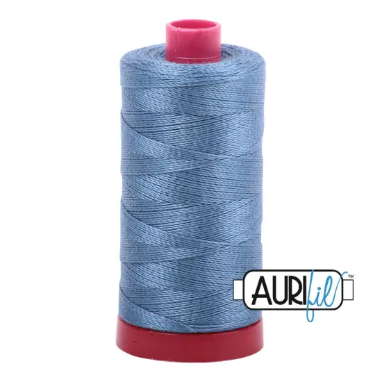 Blue Grey (1126) | 12wt Large Spool (325M / 356Y) | Aurifil Thread {1}