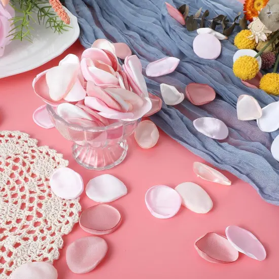 200 Pcs Artificial Silk Rose Petals, Bulk Silk Flower Petals for Wedding Decor Basket Wedding Aisle Runner Bridal Shower Valentine's Day Romantic Night Decoration {5}