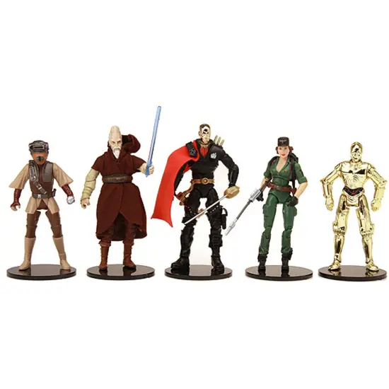 Protech AFS-1 Black Action Figure Stands for Modern, 1995 - Present, 3.75" Star Wars Figures, 2" Wide, 3/32" Peg {3}