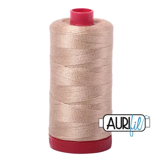 Beige (2314) | 12wt Large Spool (325M / 356Y) | Aurifil Thread {1}