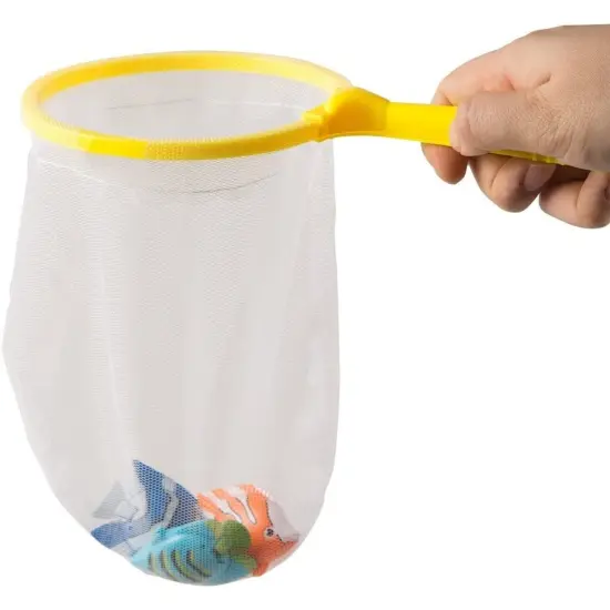 BLUE PANDA Pool Dive & Catch Fish Set - 13-Piece Plastic Fish & Net - Swimming Pool Fun & Fishing Activity for Kids Ages 3-14 {6}