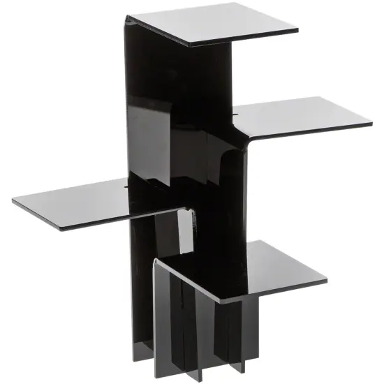 Plymor Black Acrylic Quick Connect 4-Shelf Display Riser {2}