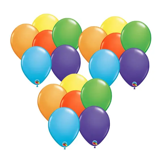 Qualatex&reg; Bright Rainbow Balloons 11 Inch 100 Pieces {6}