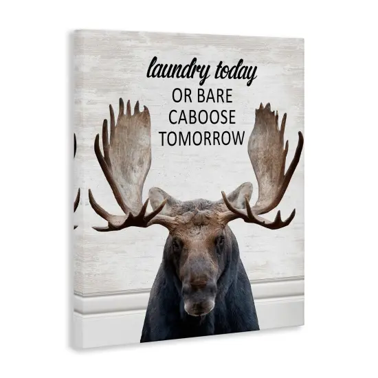 Stupell Industries Laundry Today Bare Caboose Tomorrow Canvas Design by Lettered and Lined {3}