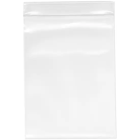 Plymor 6" x 8", 6 Mil Industrial Duty Zipper Reclosable Plastic Bags {1}