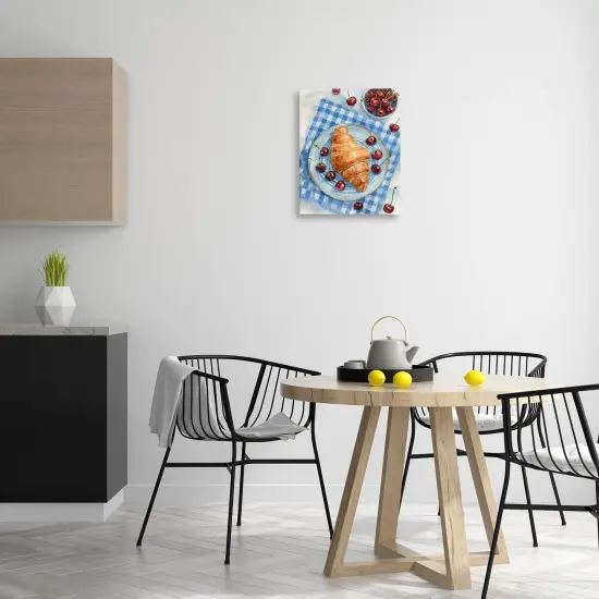 Stupell Industries Cherries & Croissant Breakfast Canvas Design by Lil' Rue {2}