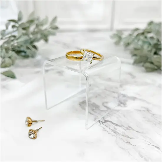 Plymor Clear Acrylic Square Display Riser, 2" H x 2" W x 2" D (3/32" thick) {3}