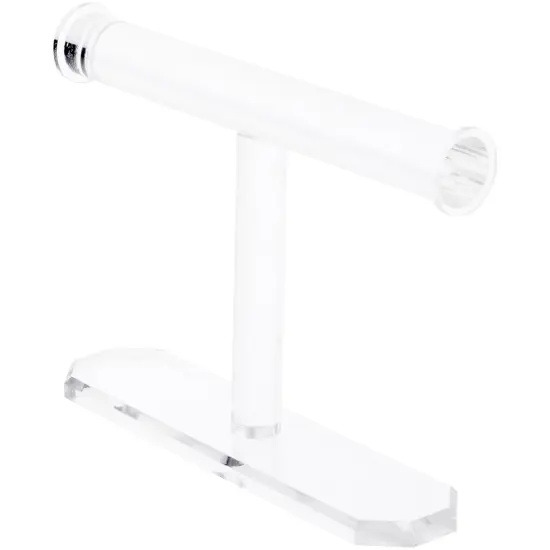 Plymor Clear Acrylic T-Bar Bracelet Display Stand, 6.25" H x 8" W x 2" D {2}