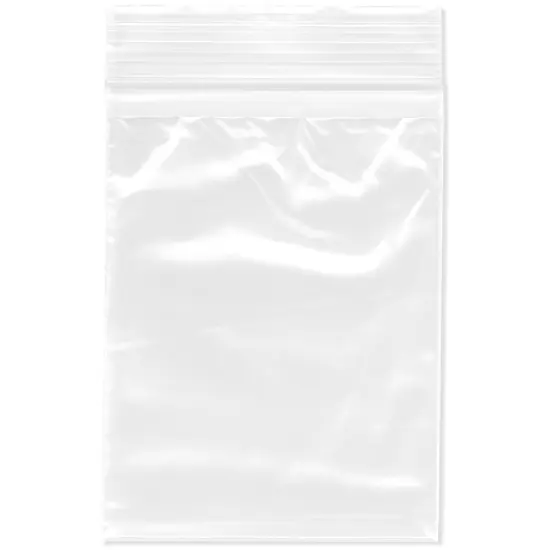 Plymor 3" x 4", 2 Mil with Pouch Zipper Reclosable Plastic Bags {1}