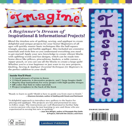 Quilting, Sewing & Applique-Essential Techniques for Beginners {3}