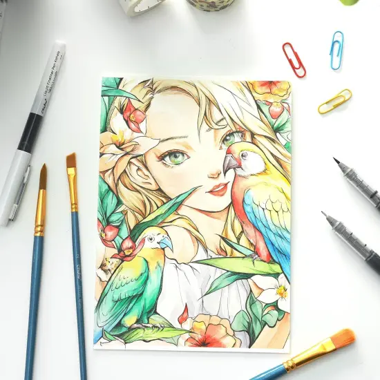 Liquid Fineliner Drawing Pens {5}