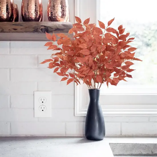 2 Bunches Fall Maple Leaves Stems {2}