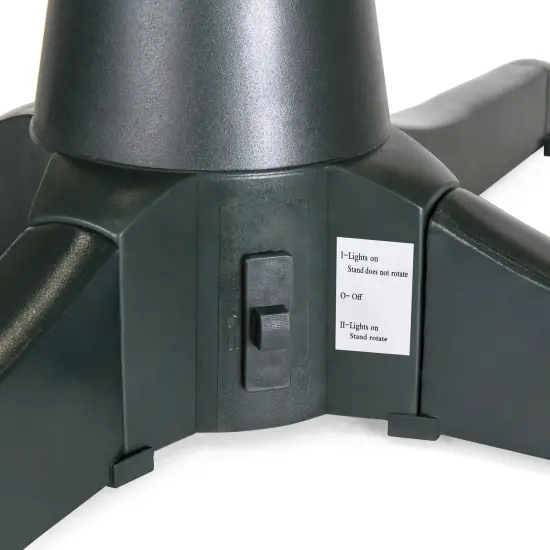 Best Choice Products 360-Degree Rotating Christmas Tree Stand for Up To 7.5ft Artificial Tree w/ 3 Settings Black {7}