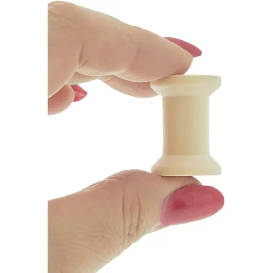 140 Pieces Unfinished Wooden Spools for Crafts, Sewing, Thread, Twine, Ribbon (3 Assorted Sizes) {5}