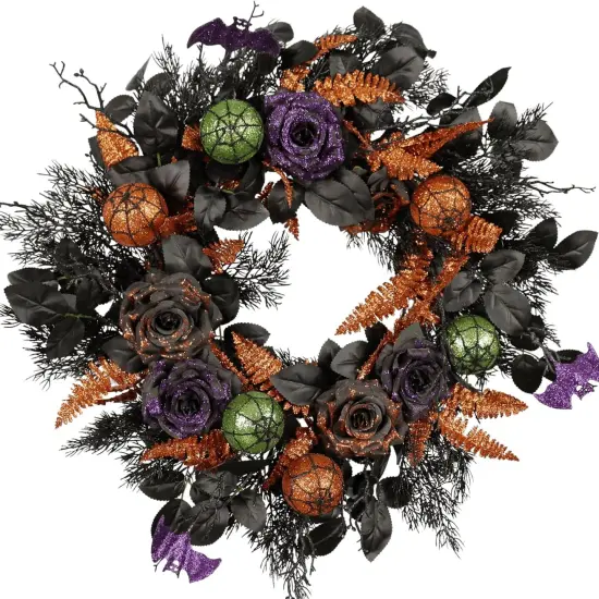 22 Inch Halloween Wreath {1}