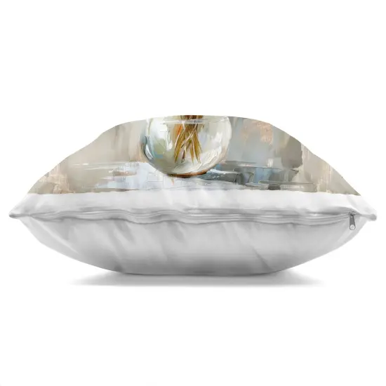 Stupell Industries White Roses In Vase Indoor Pillow, 18 x 7 x 18 {3}