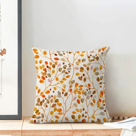 Colorful Leaves Decorative Throw Pillows {3}