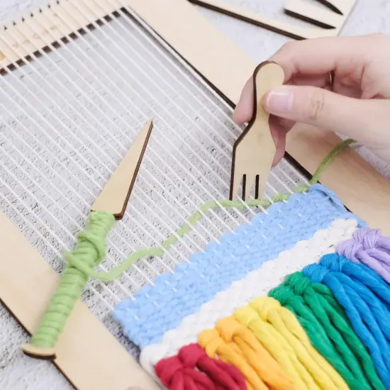 12 Pieces Weaving Loom Tools Set - 14 Pages Book for Adults Beginners {4}