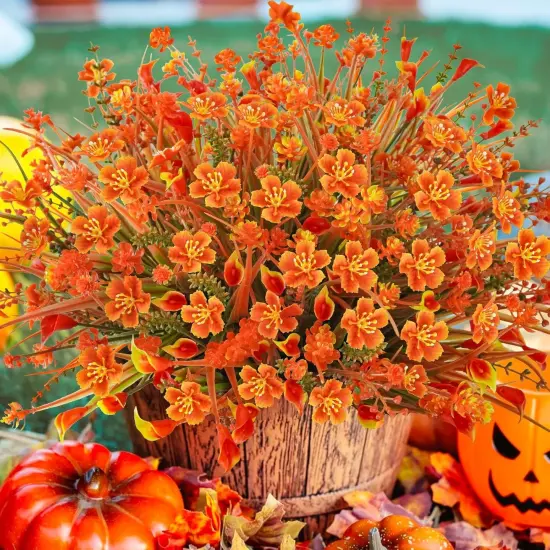 64 Pcs Outdoor Fall Flowers {2}