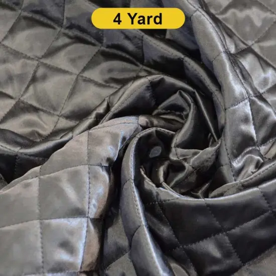 Quilted Satin Batting Fabric 60" Wide Soft & Silky Satin for Jacket Liners {1}