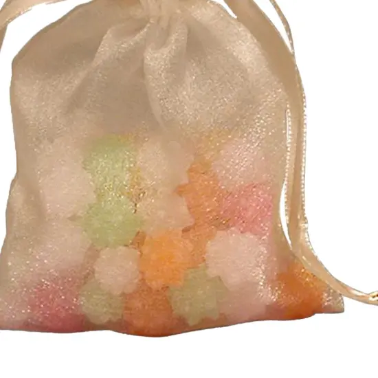 Chic Crystallized Organza Pouch 3" x 4" {5}