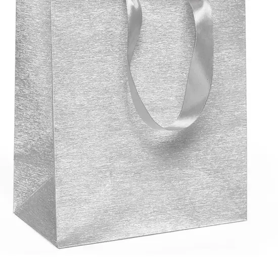 Metallic Euro Totes Brushed Finish 7'' X 3 7/8'' X 9 1/16'' Sturdy {5}