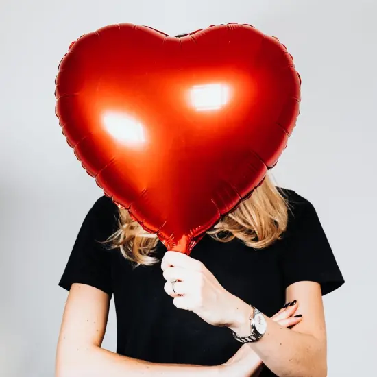 4E's Novelty 15 Pack 18 Inch Heart Foil Balloons - White, Red and Pink Balloons {4}