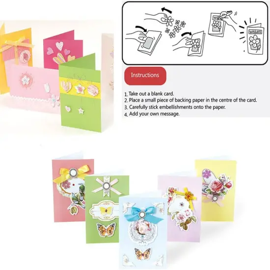 Handmade DIY Greeting Card Kits Includes 15 Blank Cards {5}