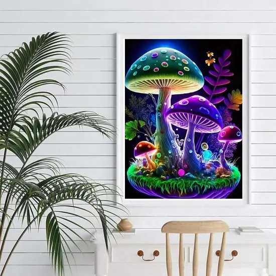 Mushroom Diamond Art Kits for Adults Beginners {3}