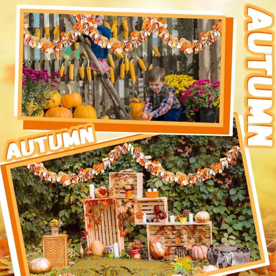 5.91ft Fall Decor Fall Garland {4}