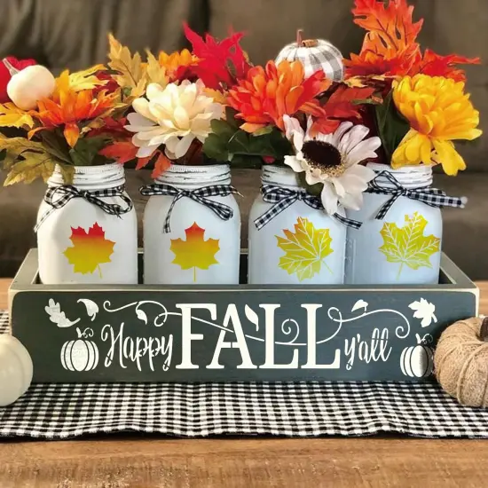 (12 Fall) - Fall Stencils for Painting on Wood Hello Pumpkin {3}