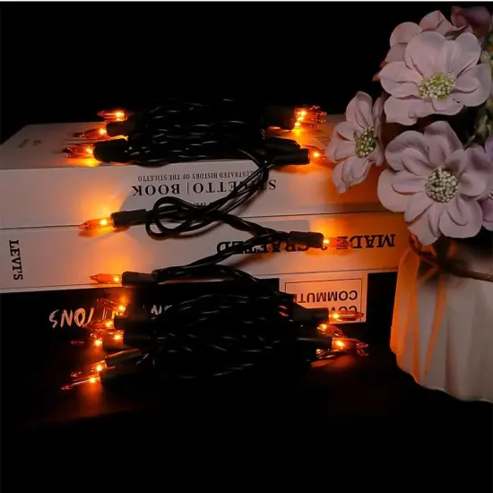 Halloween Orange String Lights - 35 Count, 8.5 Feet {3}