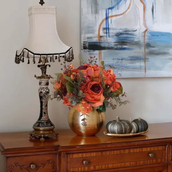 Vintage Rose Hydrangea Artificial Flowers Fake Flower Bouquet Silk Flower {6}