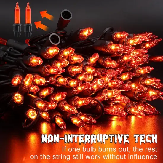 Halloween Lights, 300-ct Incandescent Halloween Garland Lights {5}