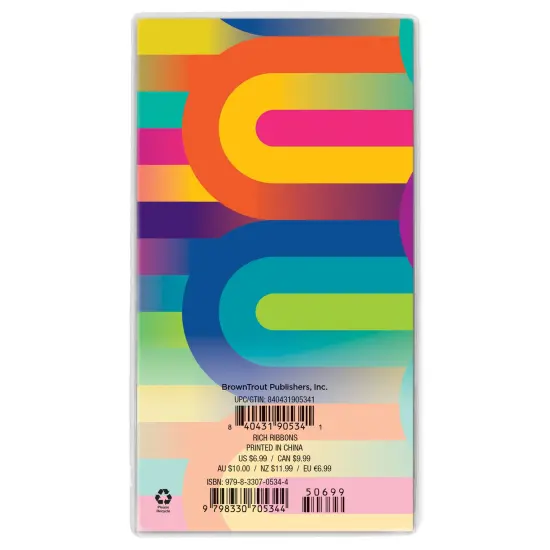 Rich Ribbons | 2026-2027 3.5 x 6.5 Inch Two Year Monthly Pocket Planner Calendar | Foil Stamped Cover {2}