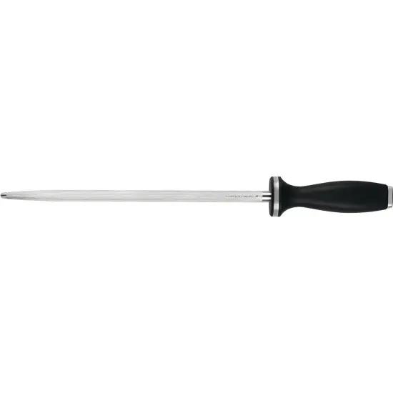 ZWILLING 10-inch Sharpening Steel with Stainless Steel End Cap {3}