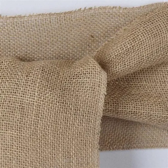 10 Burlap Natural CHAIR SASHES Wedding Decorations {2}