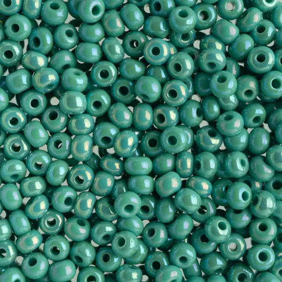 John Bead 6/0 Opaque Czech Glass Seed Beads, 100g Turquoise sfinx {1}