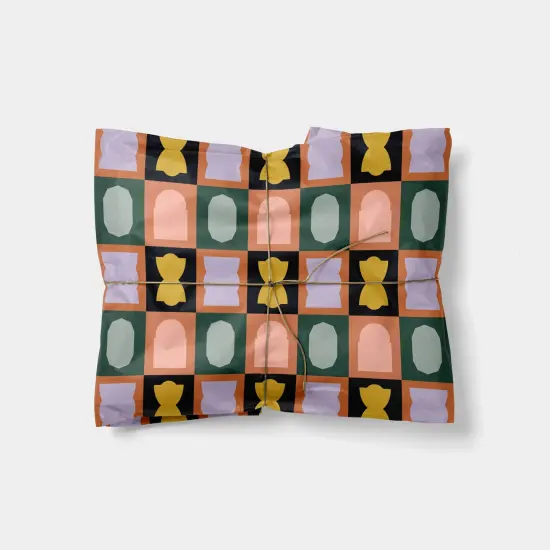 Neo Shape Patchwork Gift Wrap {1}