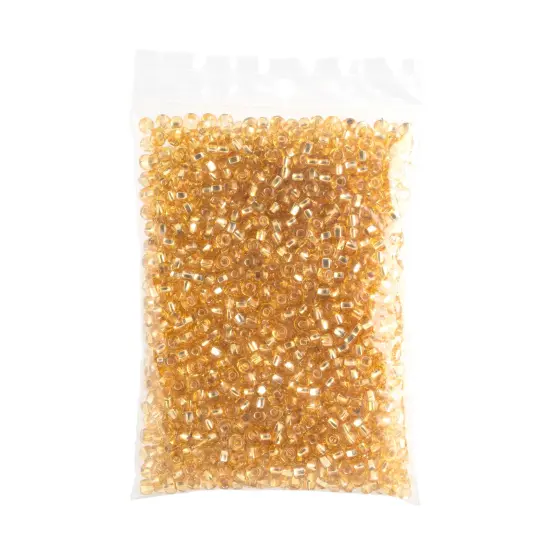 John Bead 6/0 Silver Lined Czech Glass Seed Beads, 100g Gold {4}