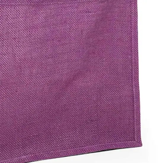 Stylish Laminated Jute Bag 11.875" x 7.875" x 11.875" Perfect for Shopping {7}