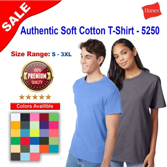 Hanes&reg; Authentic Soft Cotton T-Shirt Dark Chocolate {2}