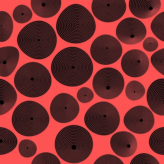 Red Shapes Fine Line Gift Wrap {2}