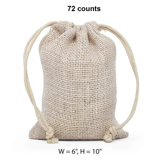 Colored Jute Bag 6" x 10" Spacious and Versatile {1}