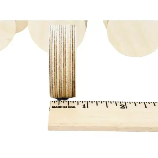 Kitcheniva 10 Pcs Thick Wood Circle Cutouts Wooden Blank Circles Crockpot Lid Crafts {3}