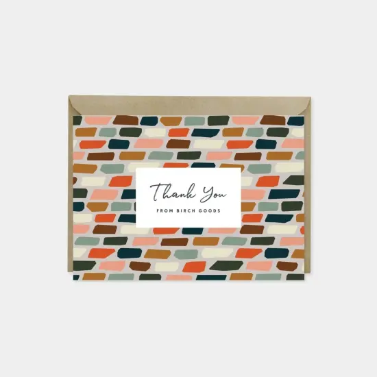 Bricks Custom Thank You Card VIII {1}