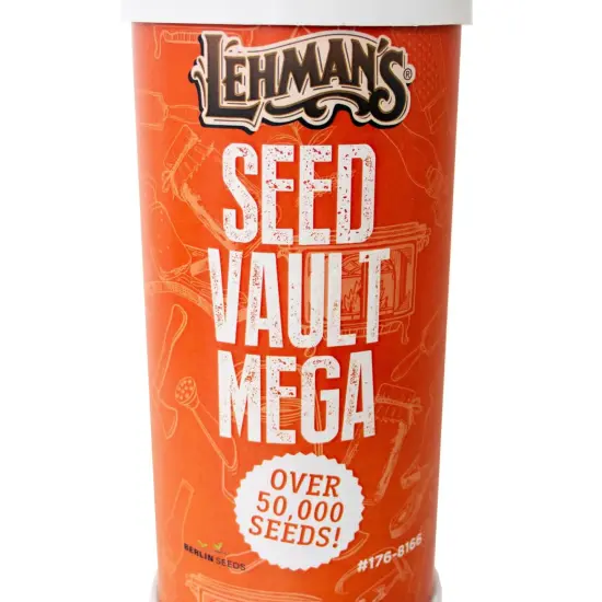 Lehman's Heirloom Garden Seed Vault Kit, Mega with PVC Case and Guide, 70+ Varieties of Vegetable Herb and Fruit Seeds, 50K+ Seeds {4}