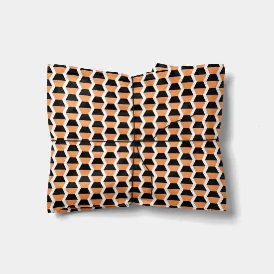 Geo Shapes Terracotta Gift Wrap {1}